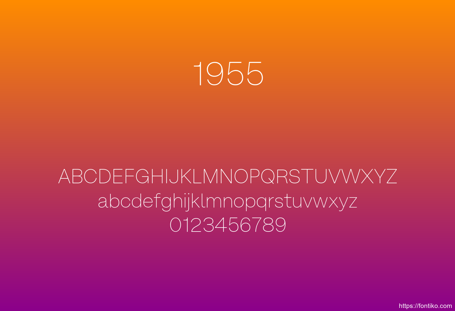 1955 1955 font