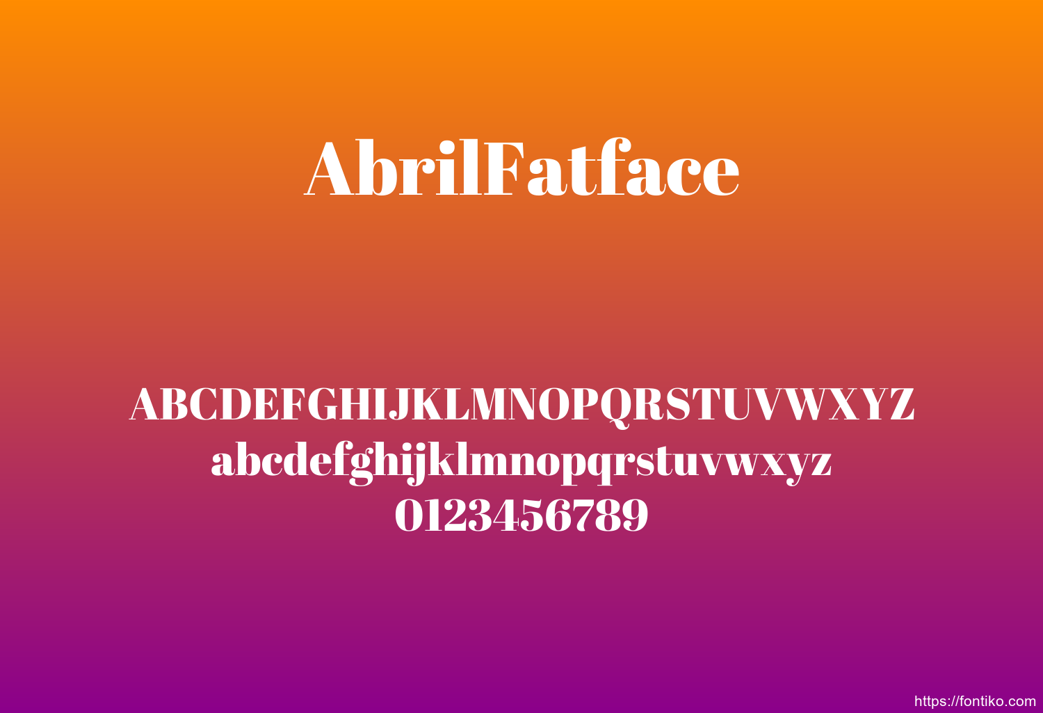 AbrilFatface font