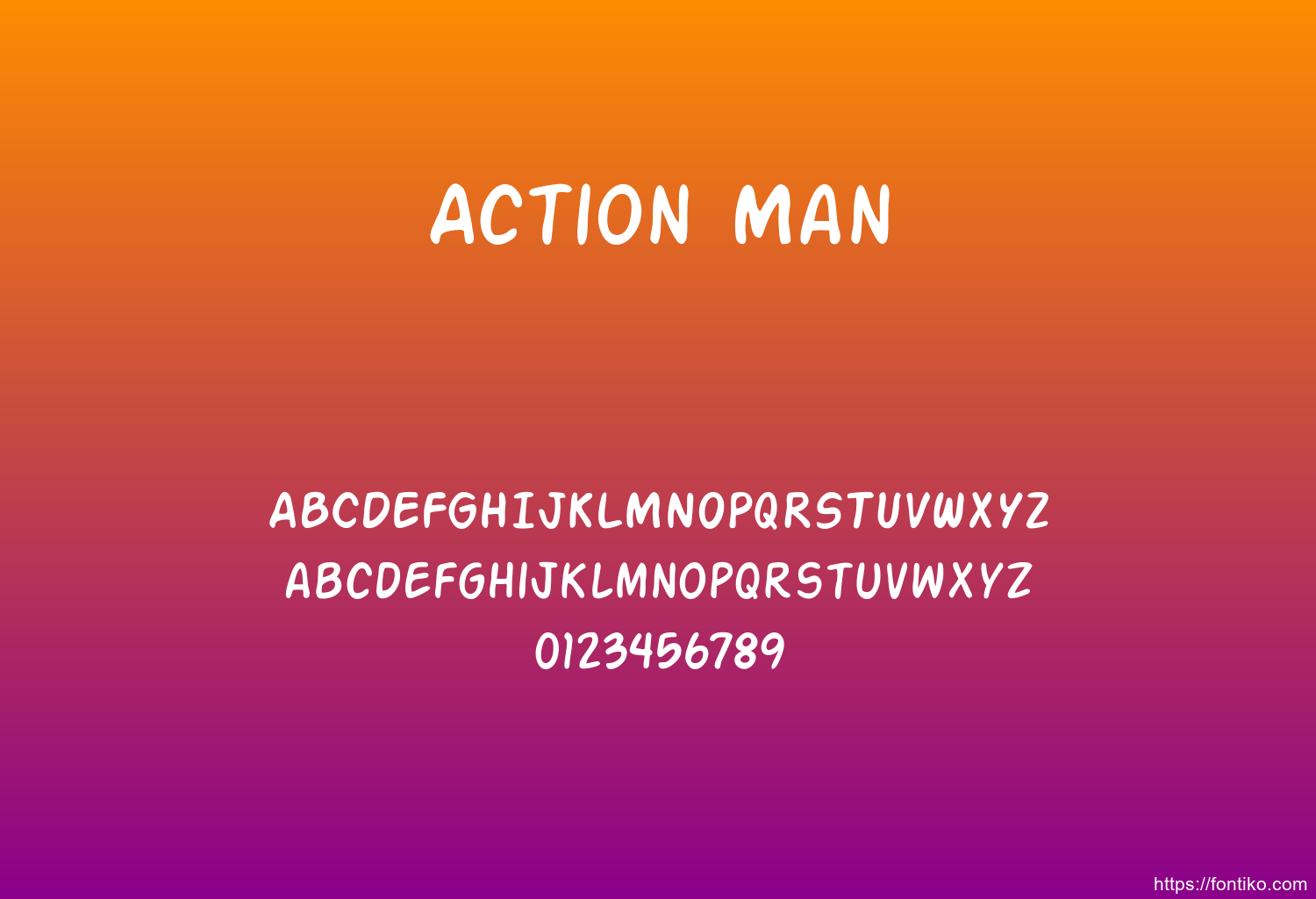 Action Man font
