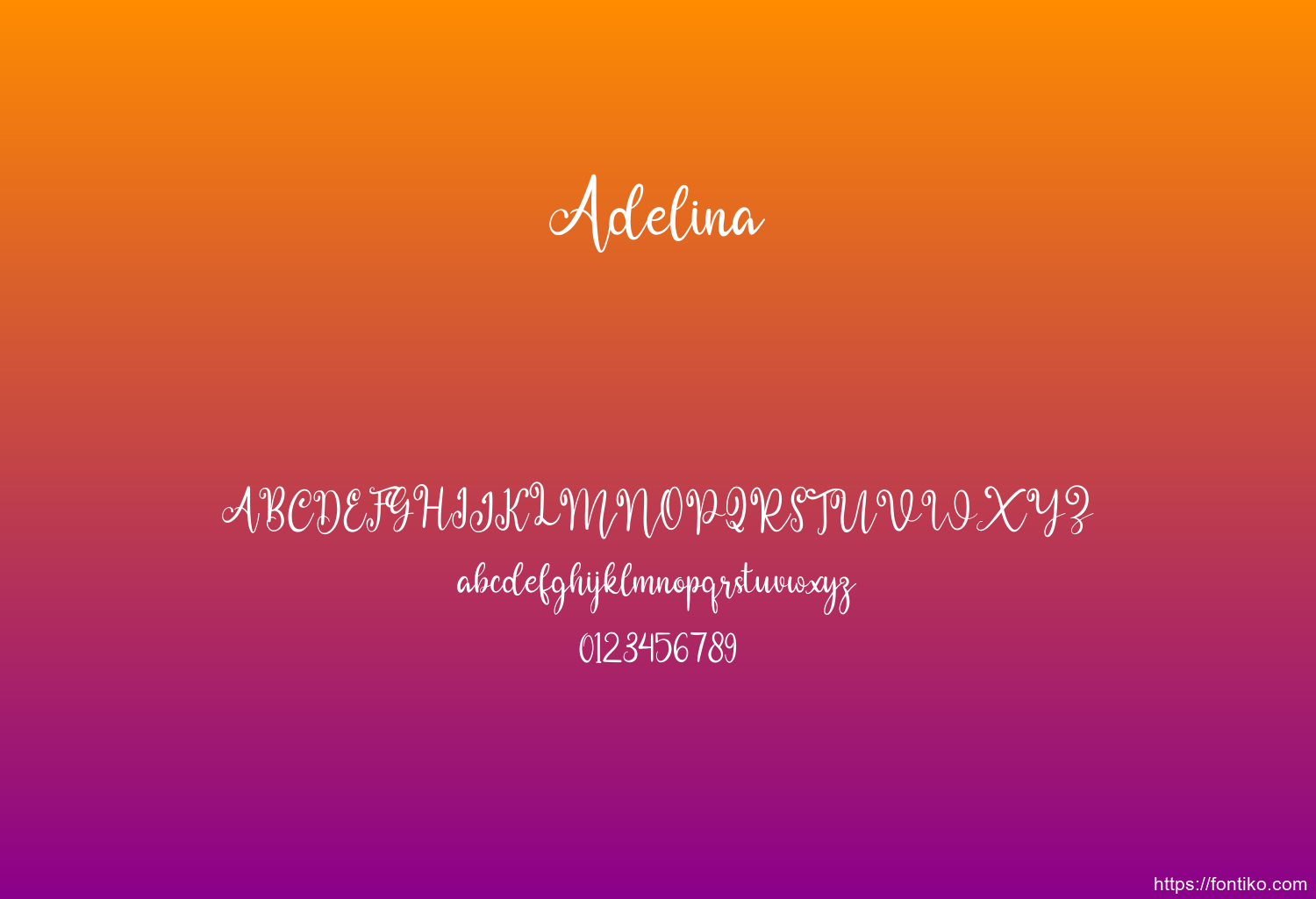 Adelina Adelina font