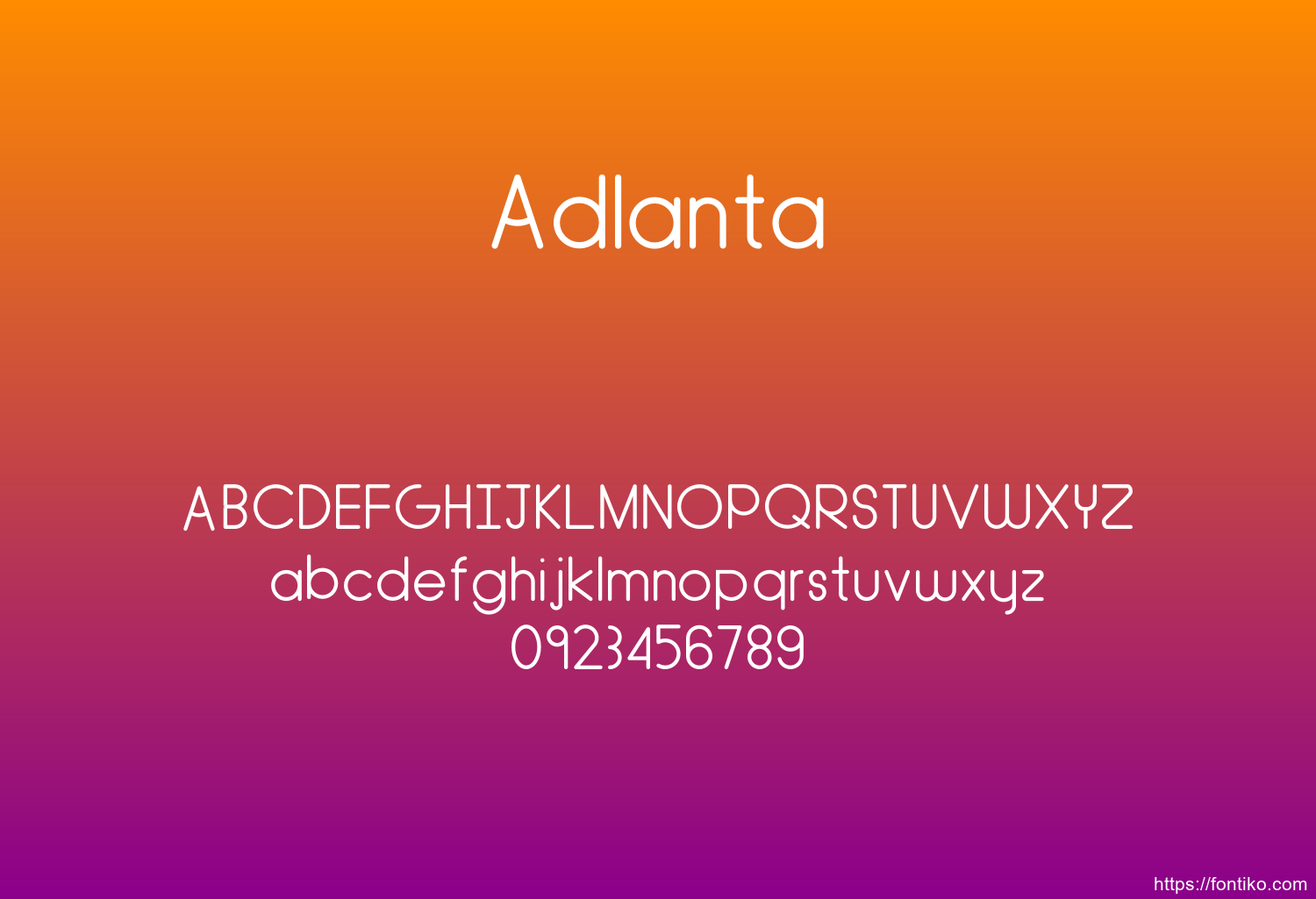 Adlanta font