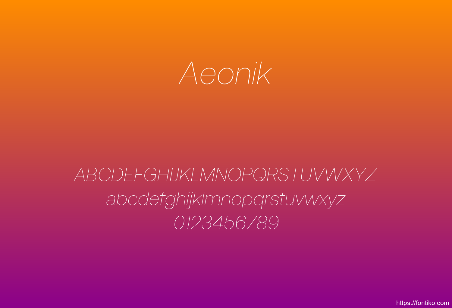 Aeonik Aeonik font
