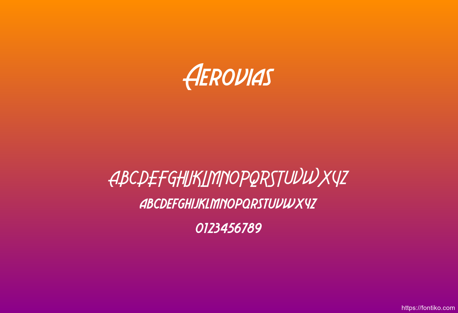 Aerovias font