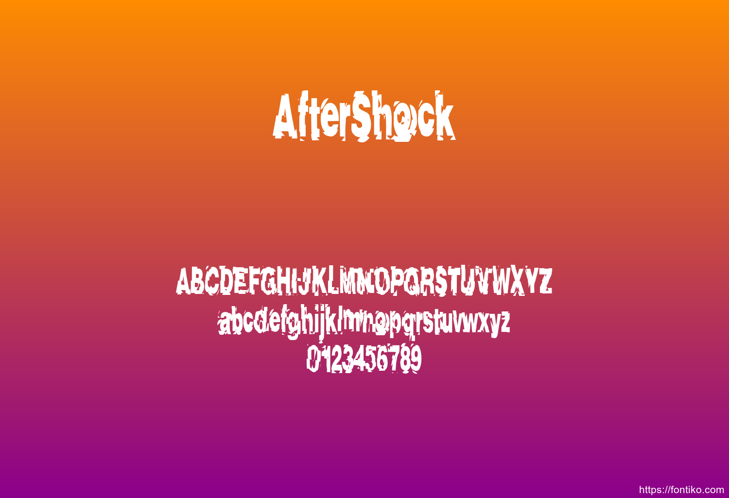 AfterShock AfterShock font