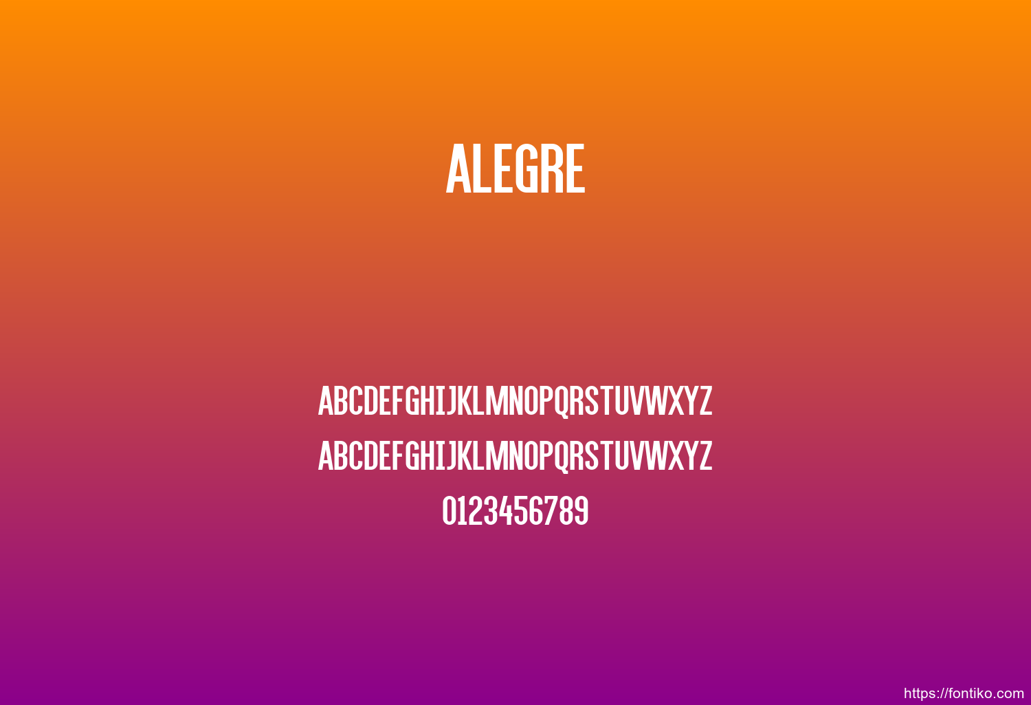 Alegre font