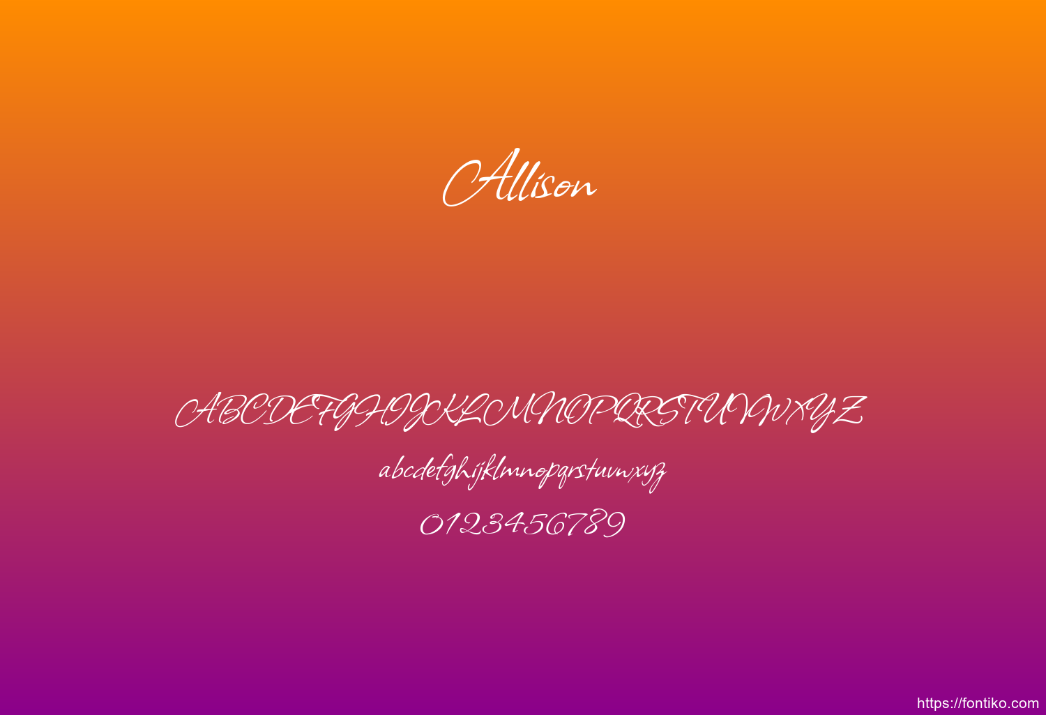 Allison font