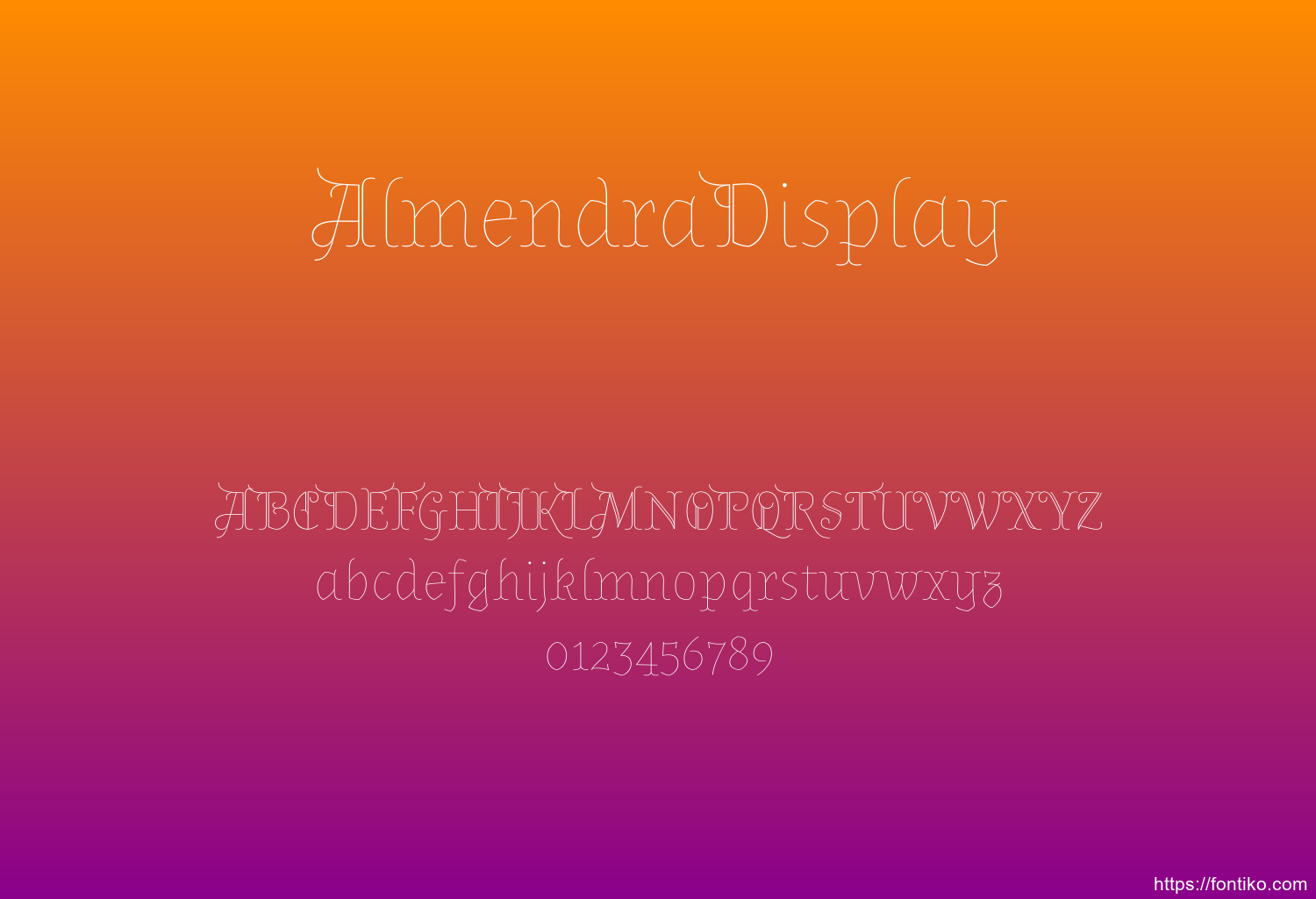 AlmendraDisplay font