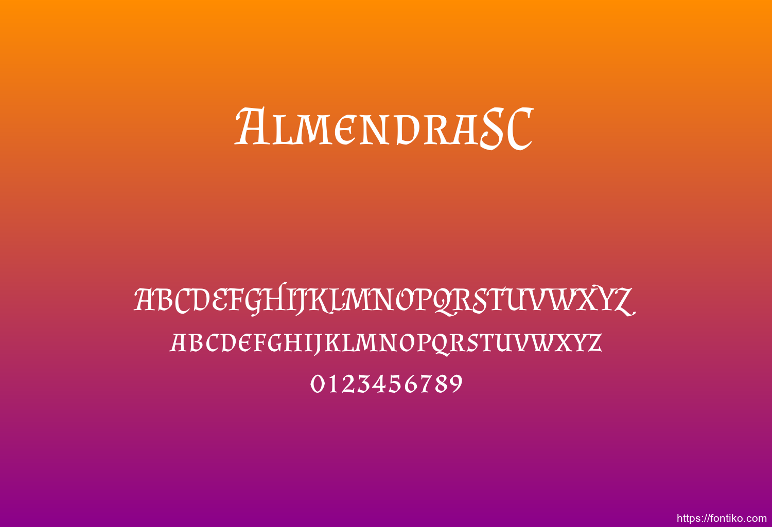 AlmendraSC font
