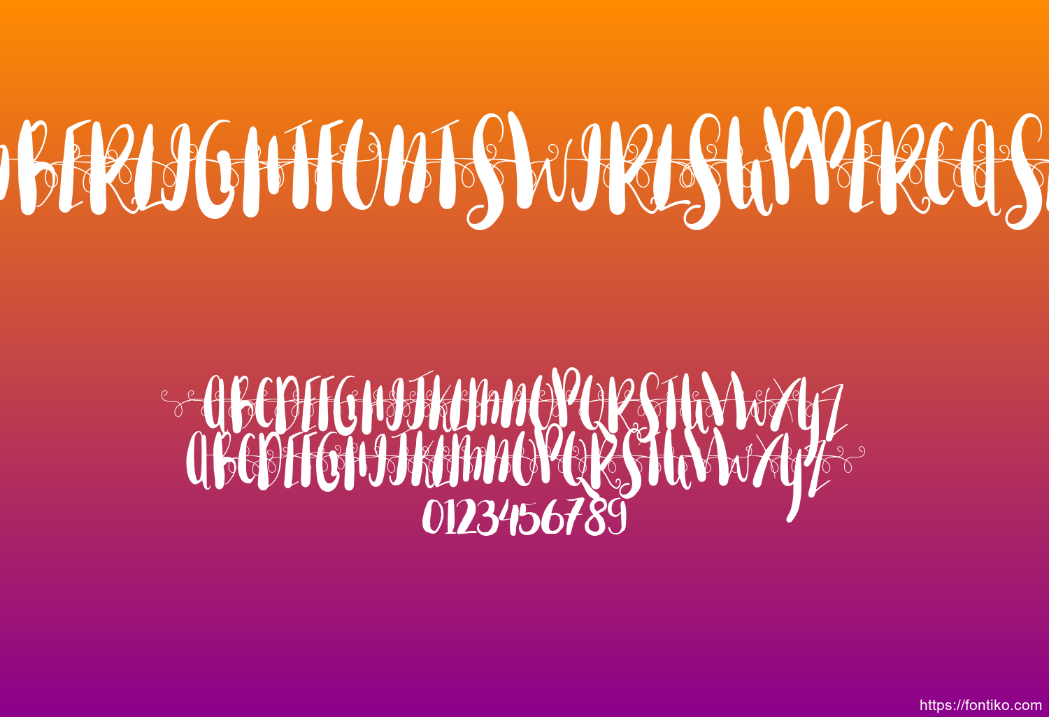 AmberLightFontswirlsUppercase AmberLightFontswirlsUppercase font