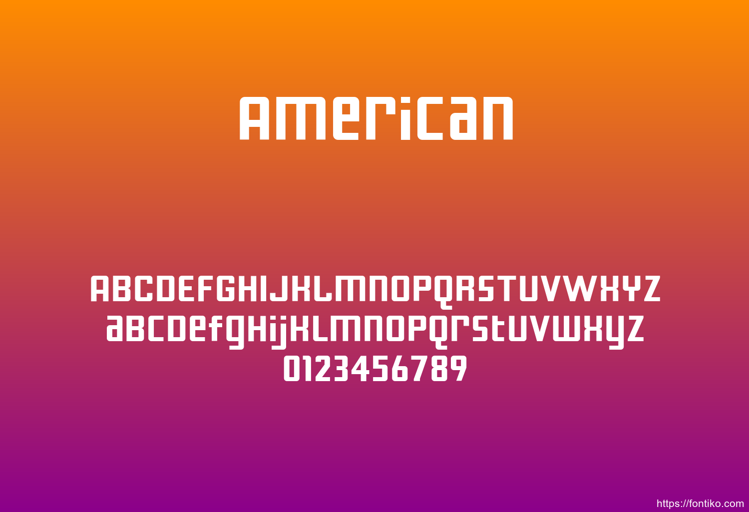 American American font