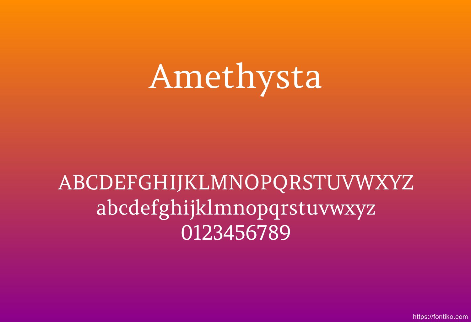 Amethysta font