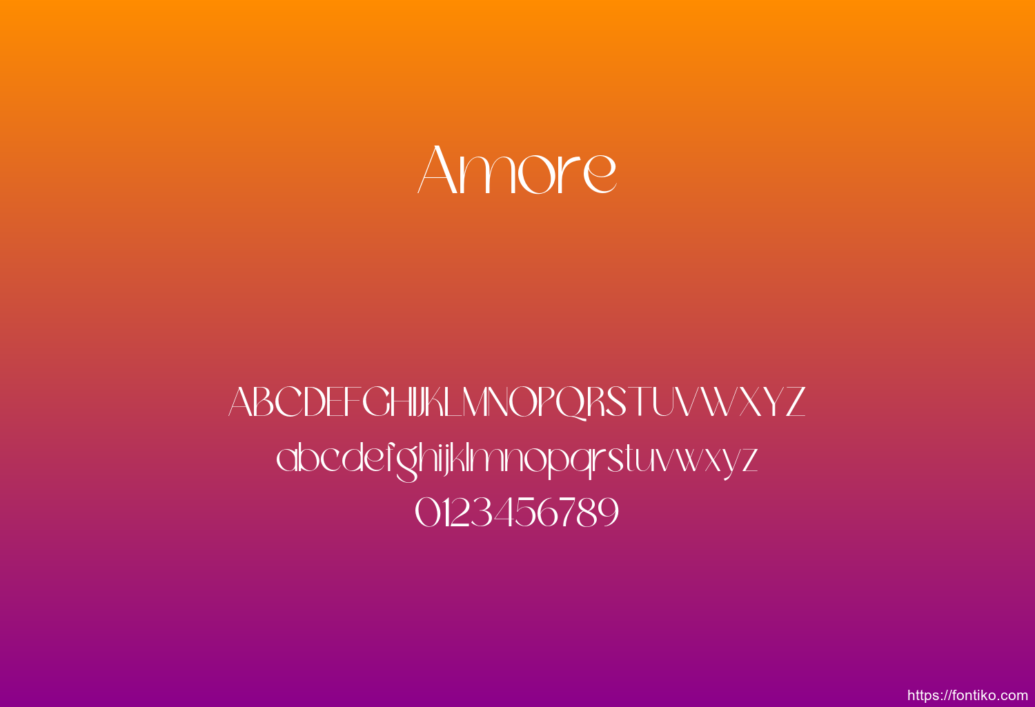 Amore font