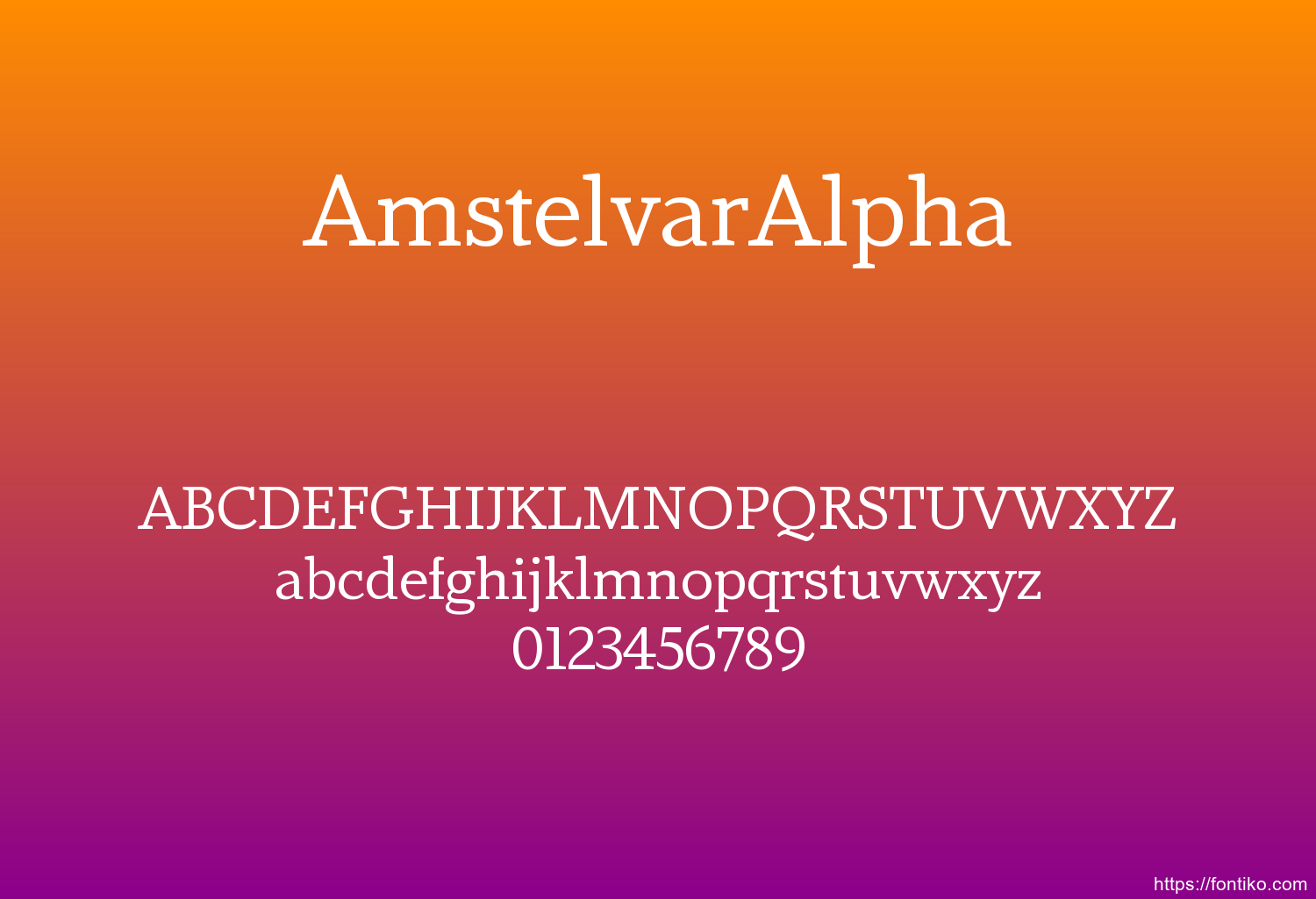 AmstelvarAlpha AmstelvarAlpha font