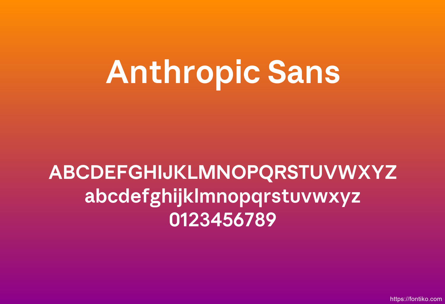 Anthropic Sans font