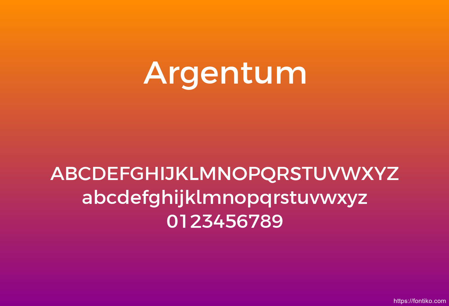 Argentum font