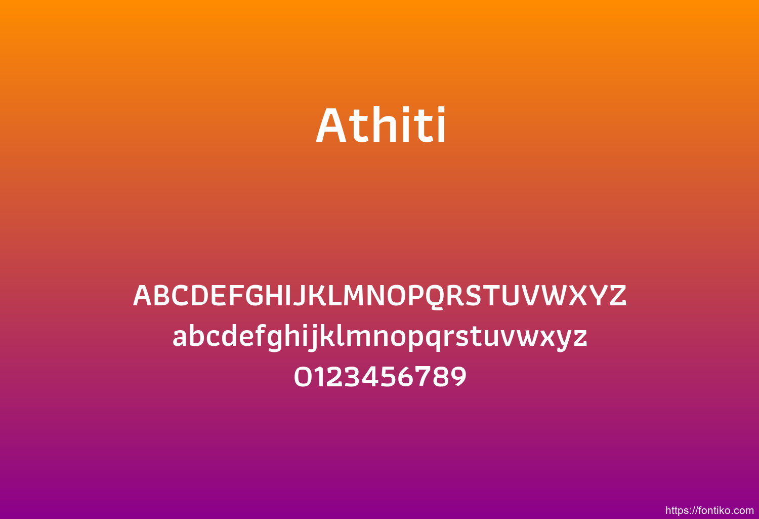 Athiti font