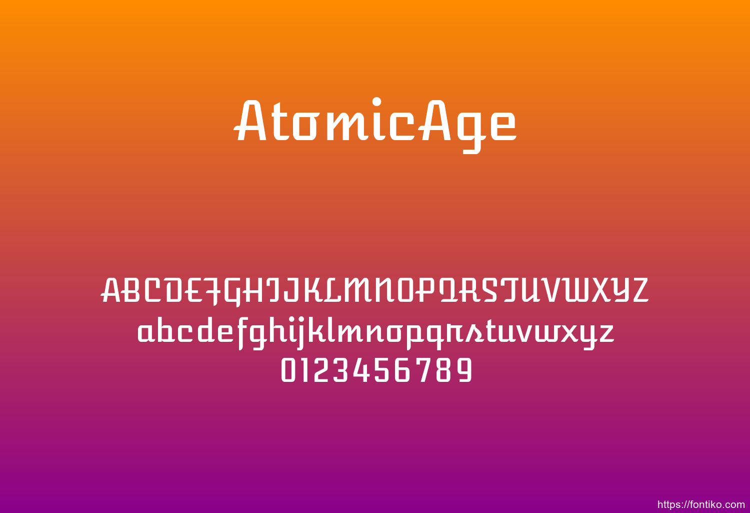 AtomicAge font