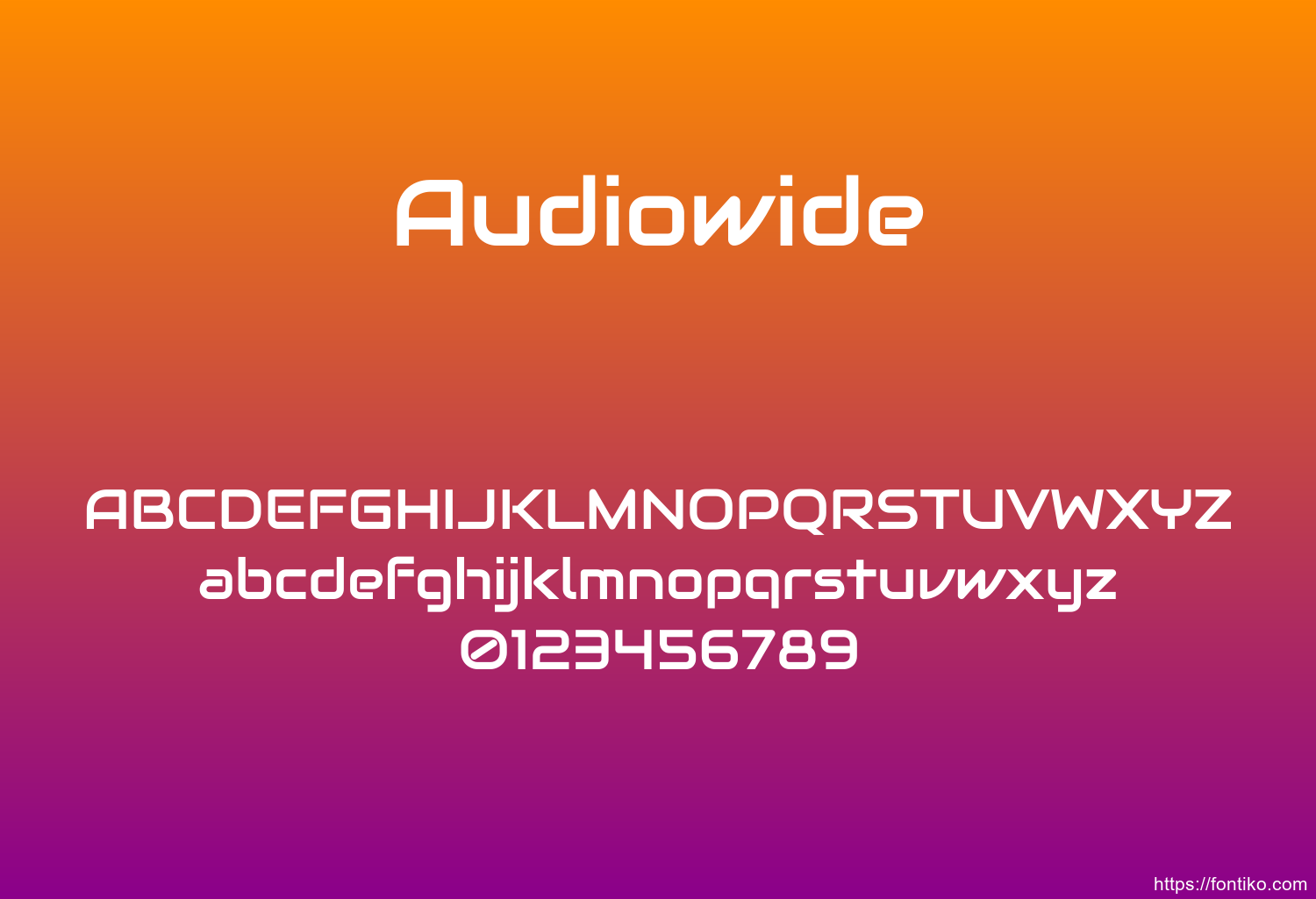 Audiowide Audiowide font