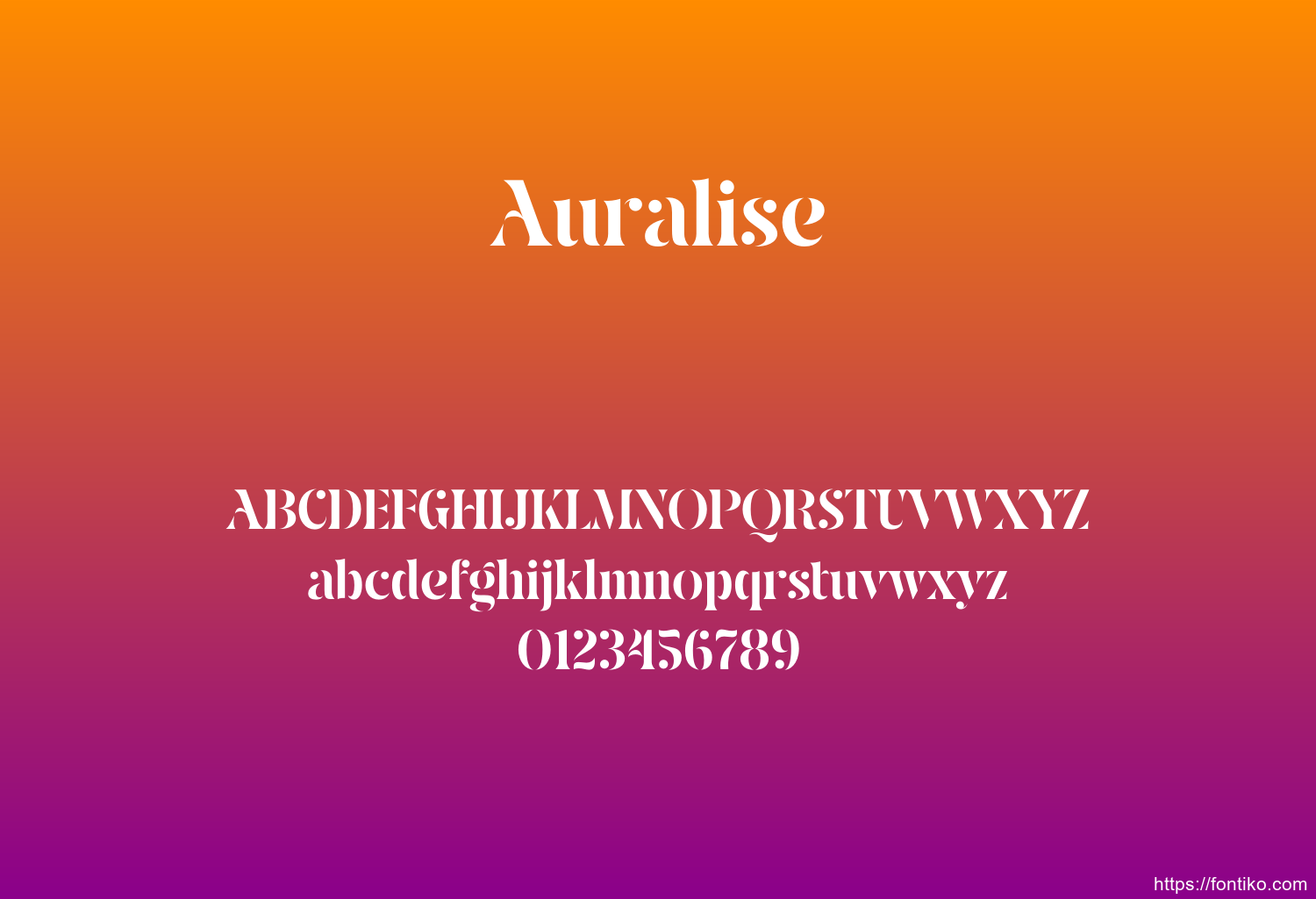 Auralise Auralise font
