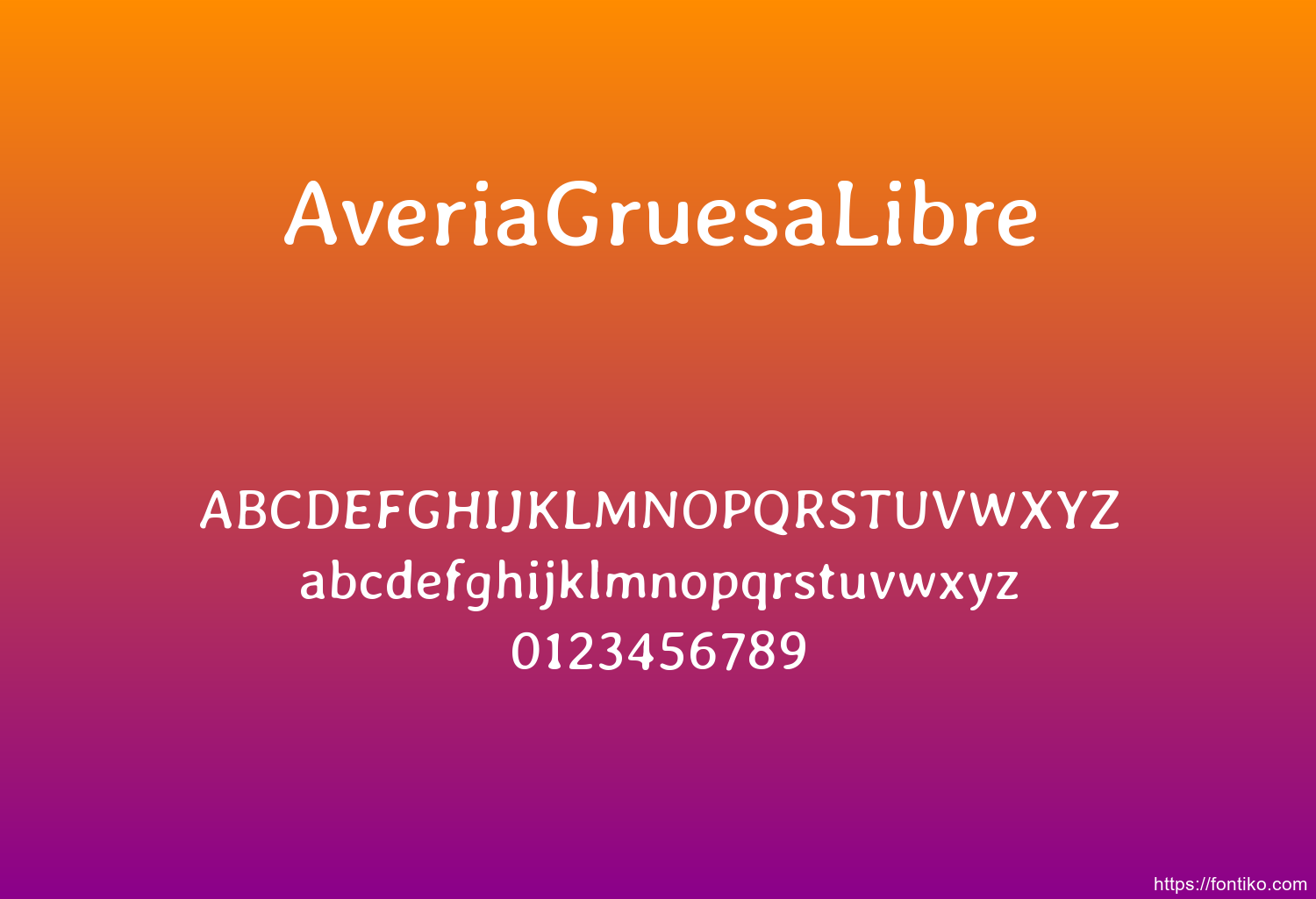 AveriaGruesaLibre font