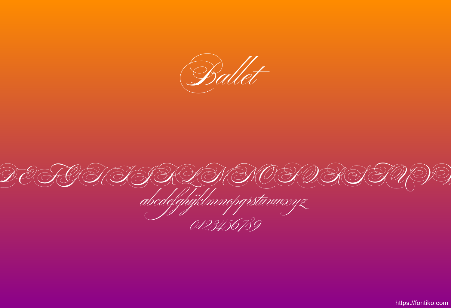 Ballet Ballet font