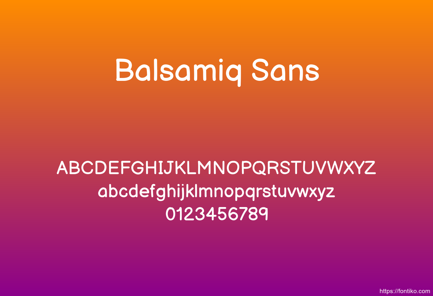 Balsamiq Sans Balsamiq Sans font