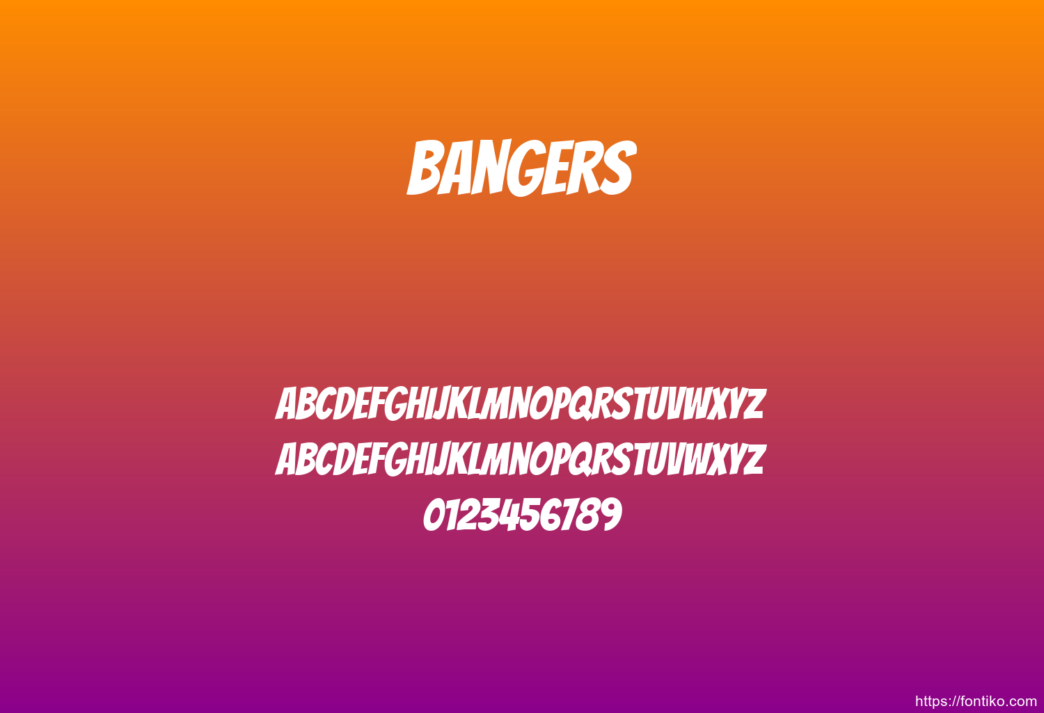 Bangers Bangers font