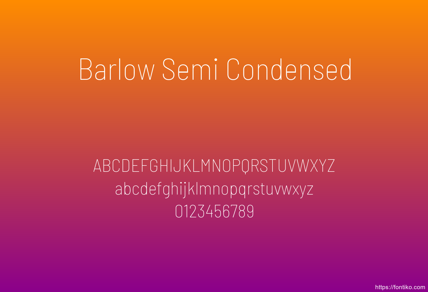 Barlow Semi Condensed Barlow Semi Condensed font