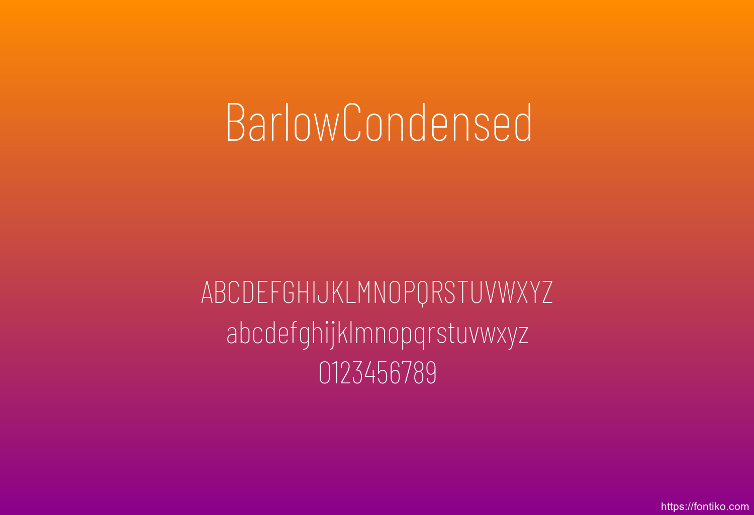 BarlowCondensed BarlowCondensed font