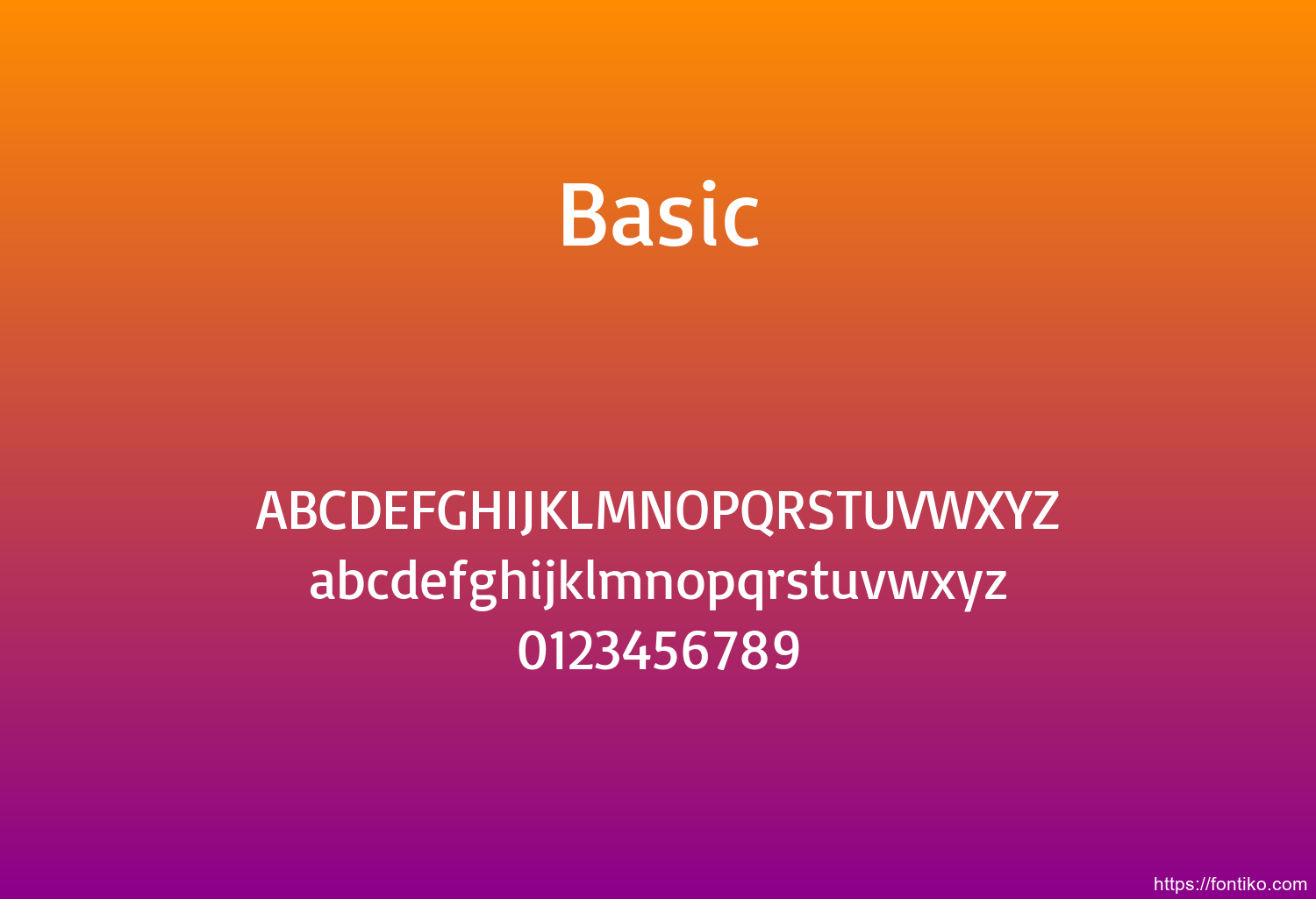 Basic Basic font