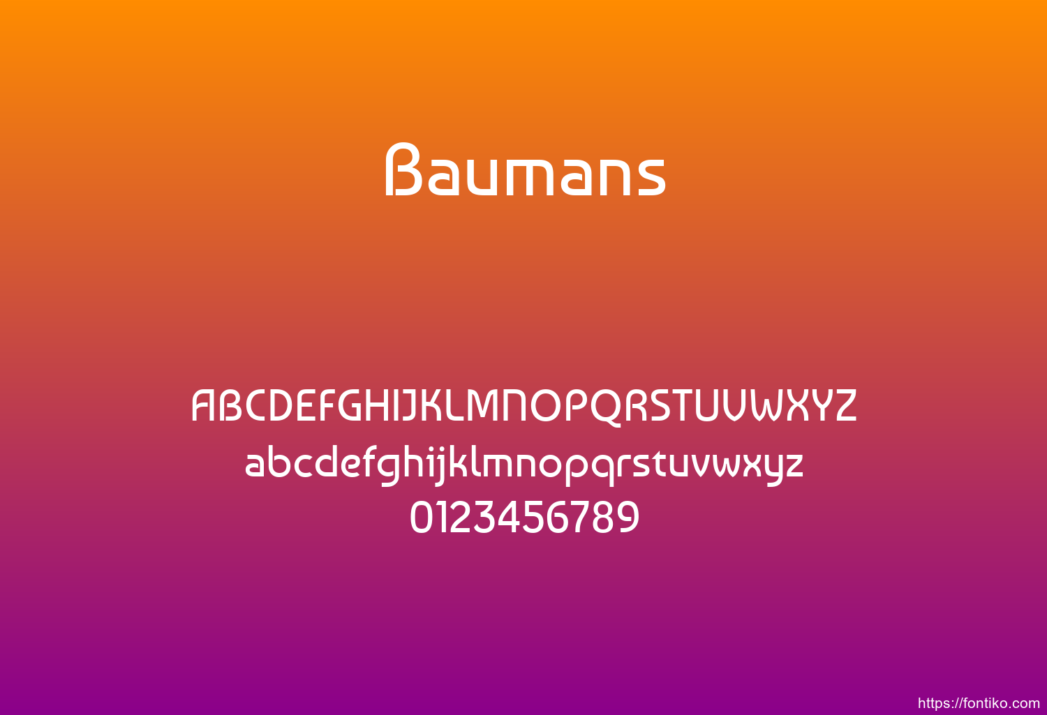 Baumans Baumans font