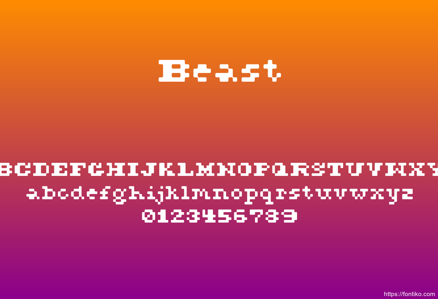 Beast font