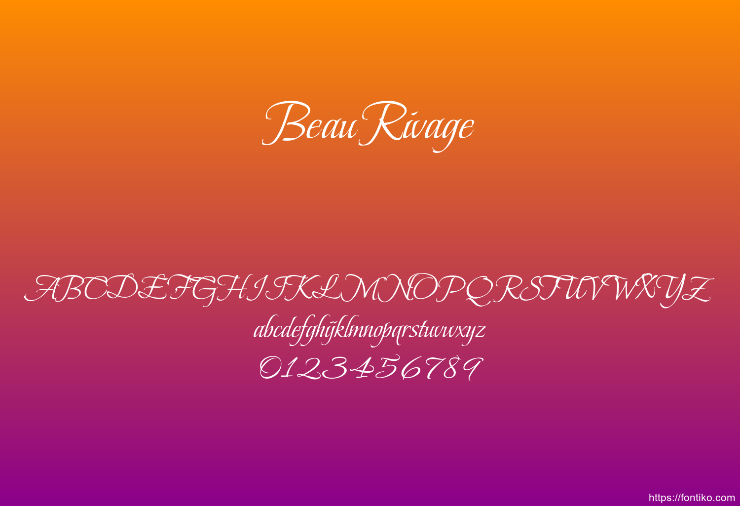 BeauRivage BeauRivage font