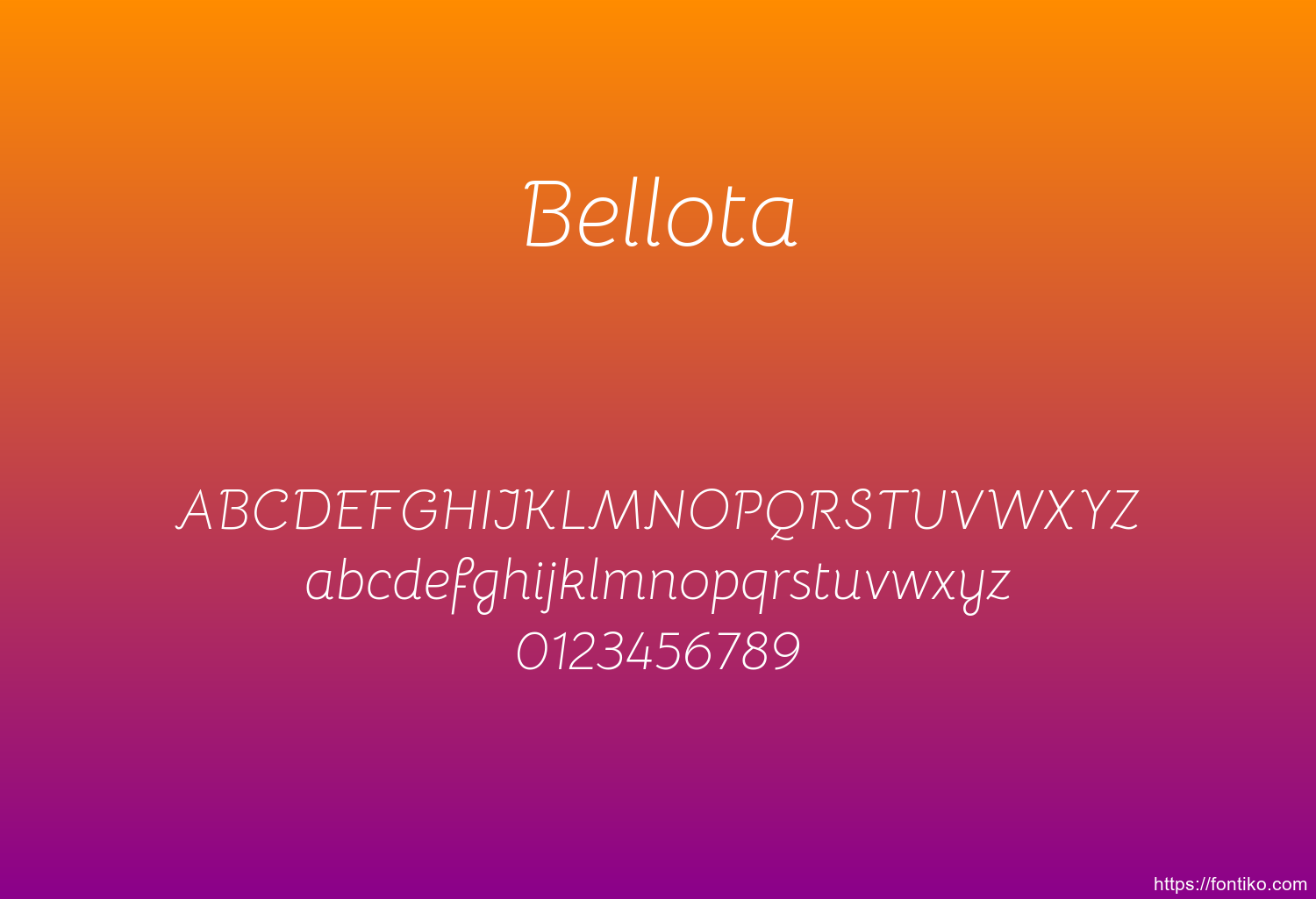 Bellota Bellota font