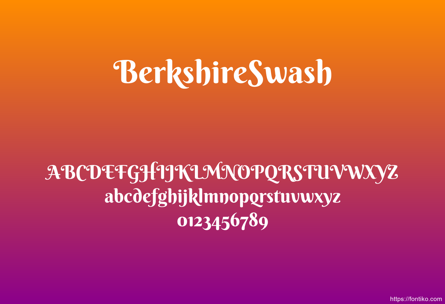 BerkshireSwash font