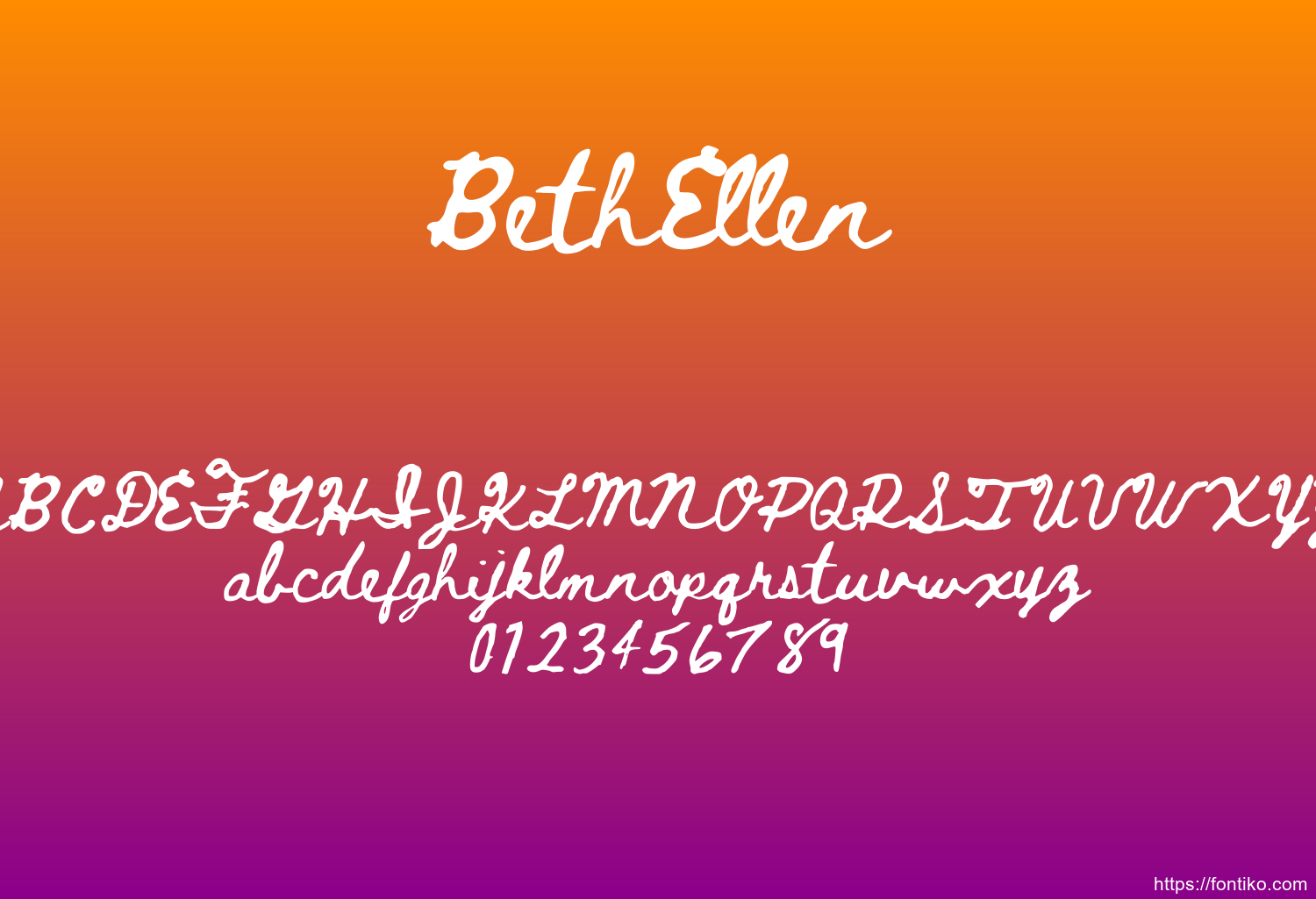 BethEllen BethEllen font