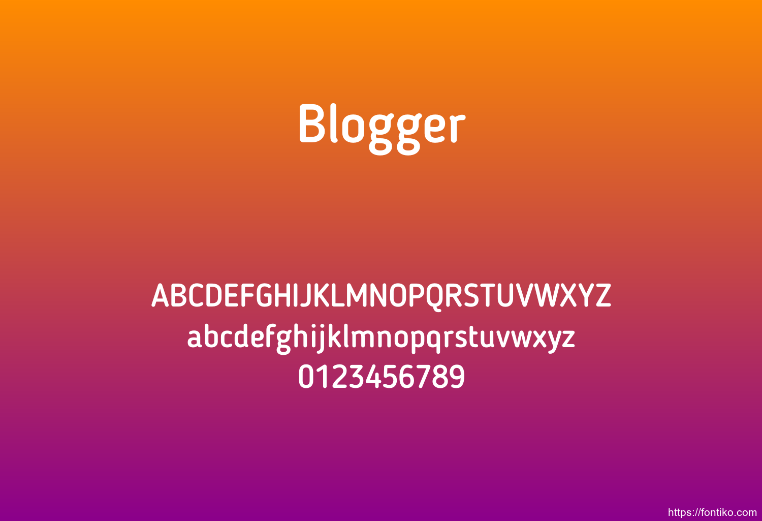 Blogger Blogger font