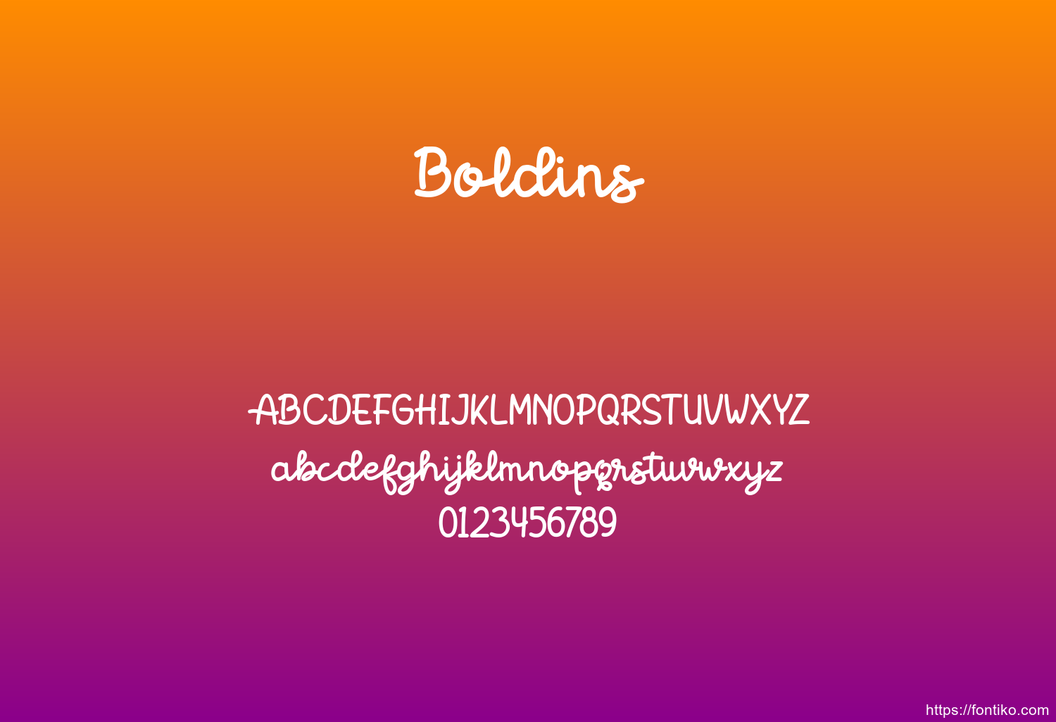 Boldins font