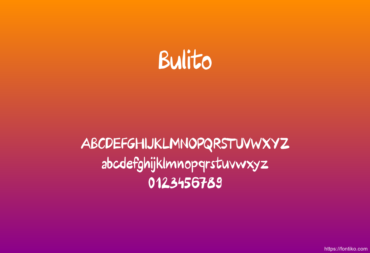 Bulito font