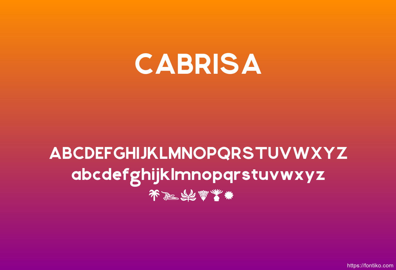 CABRISA font