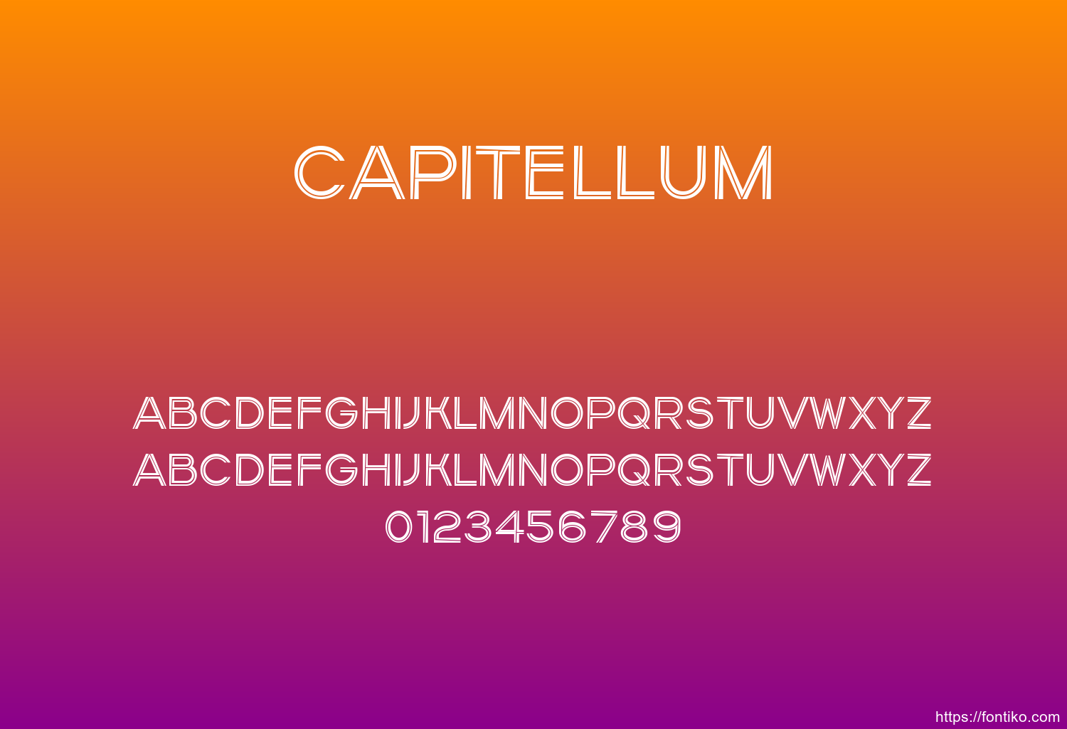 Capitellum font