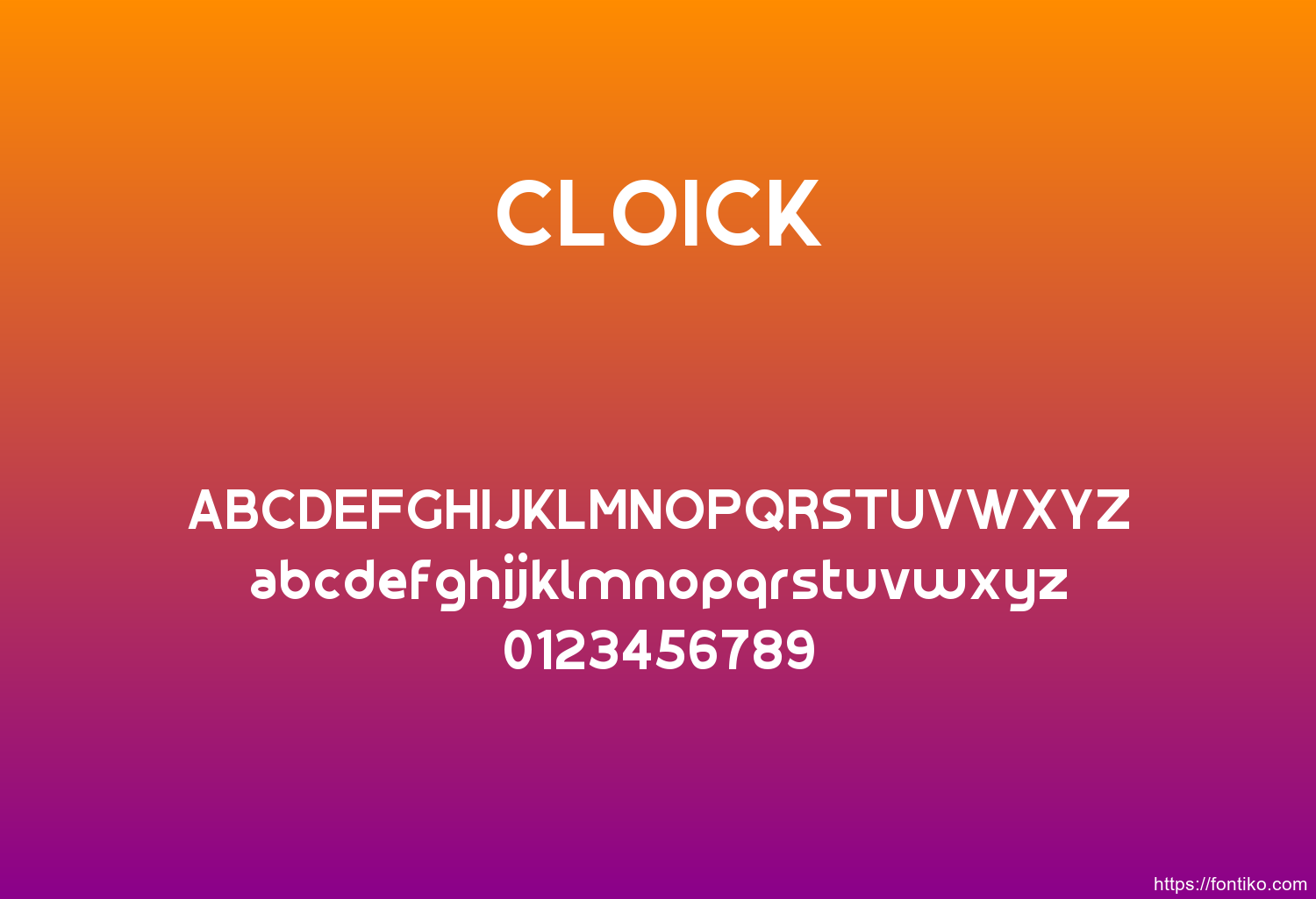 CLOICK font [OTF - TTF] | fontiko.com