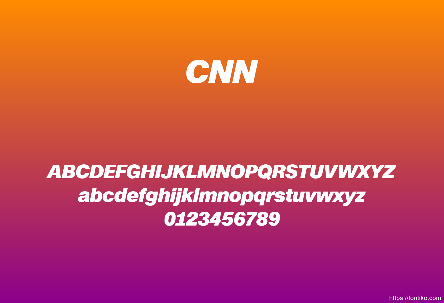 CNN CNN font