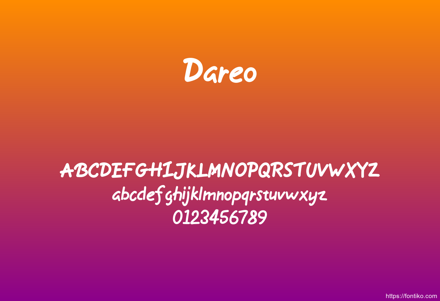 Dareo font