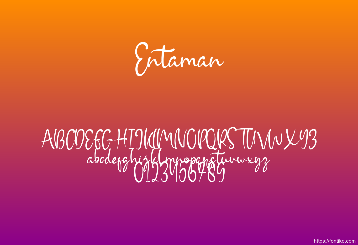 Entaman font
