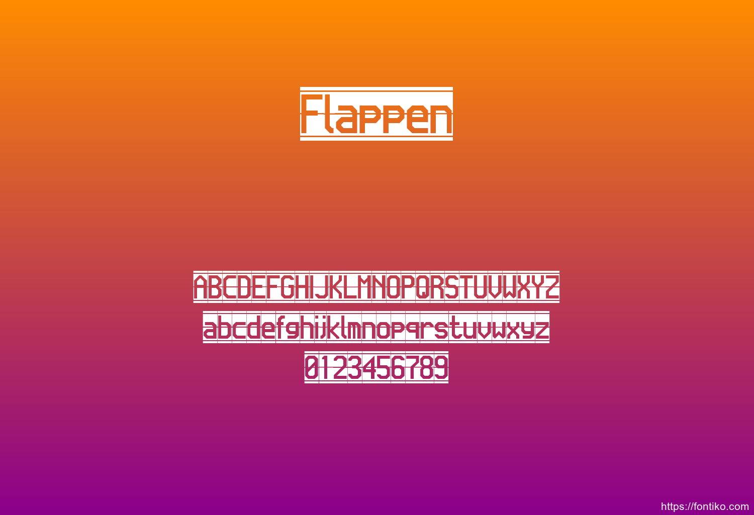 Flappen Flappen font