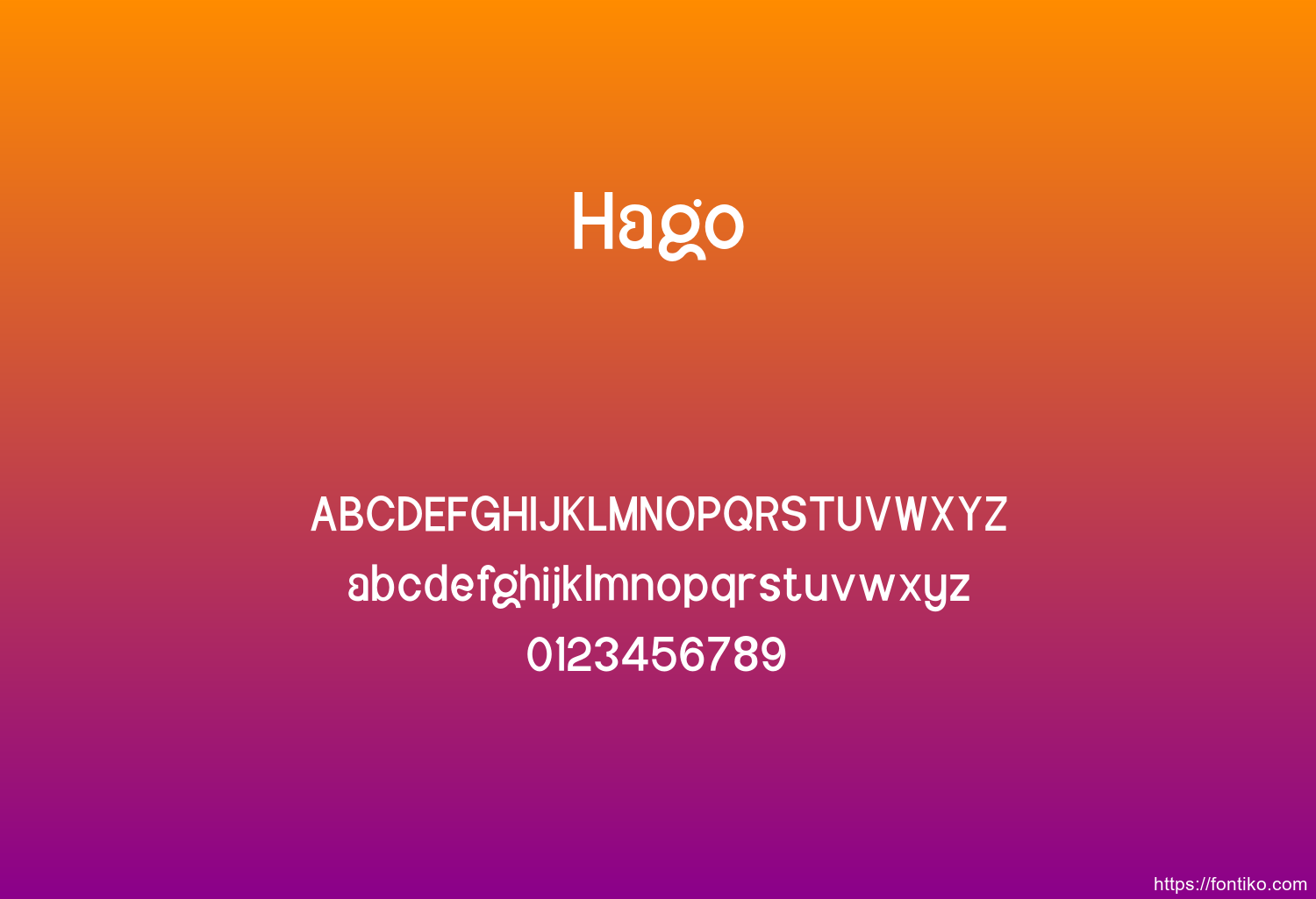 Hago font