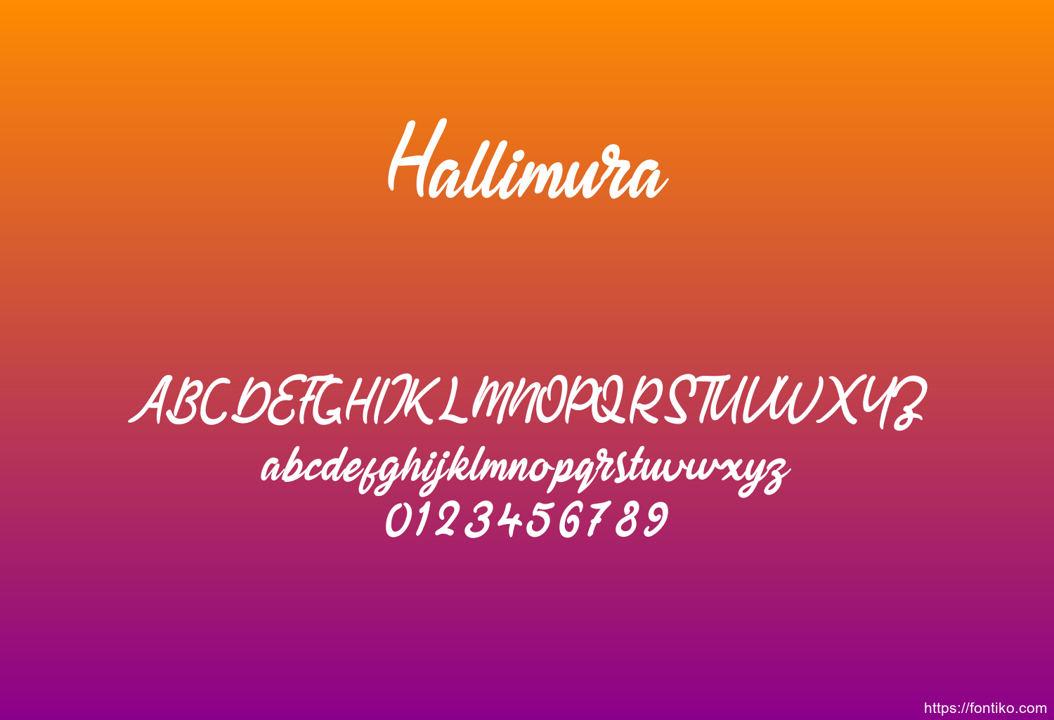 Hallimura font