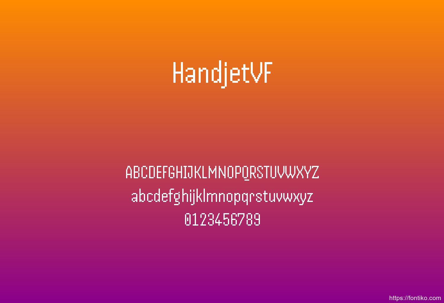HandjetVF font