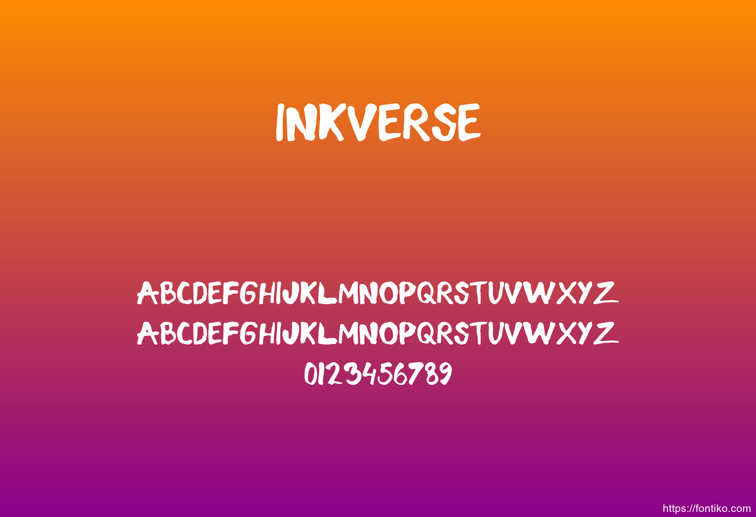 Inkverse Inkverse font